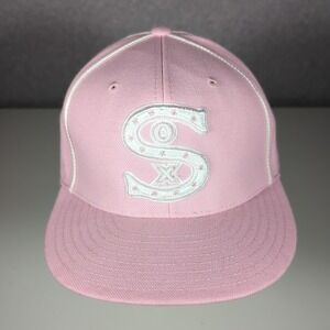 Chicago White‎ Sox MLB Fitted Hat Cap 7 1/2 American Needle Pink  Wool
